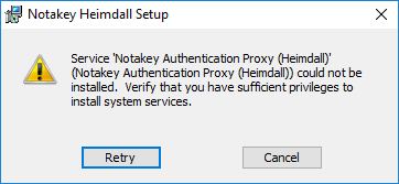 MSI error message MSI error message