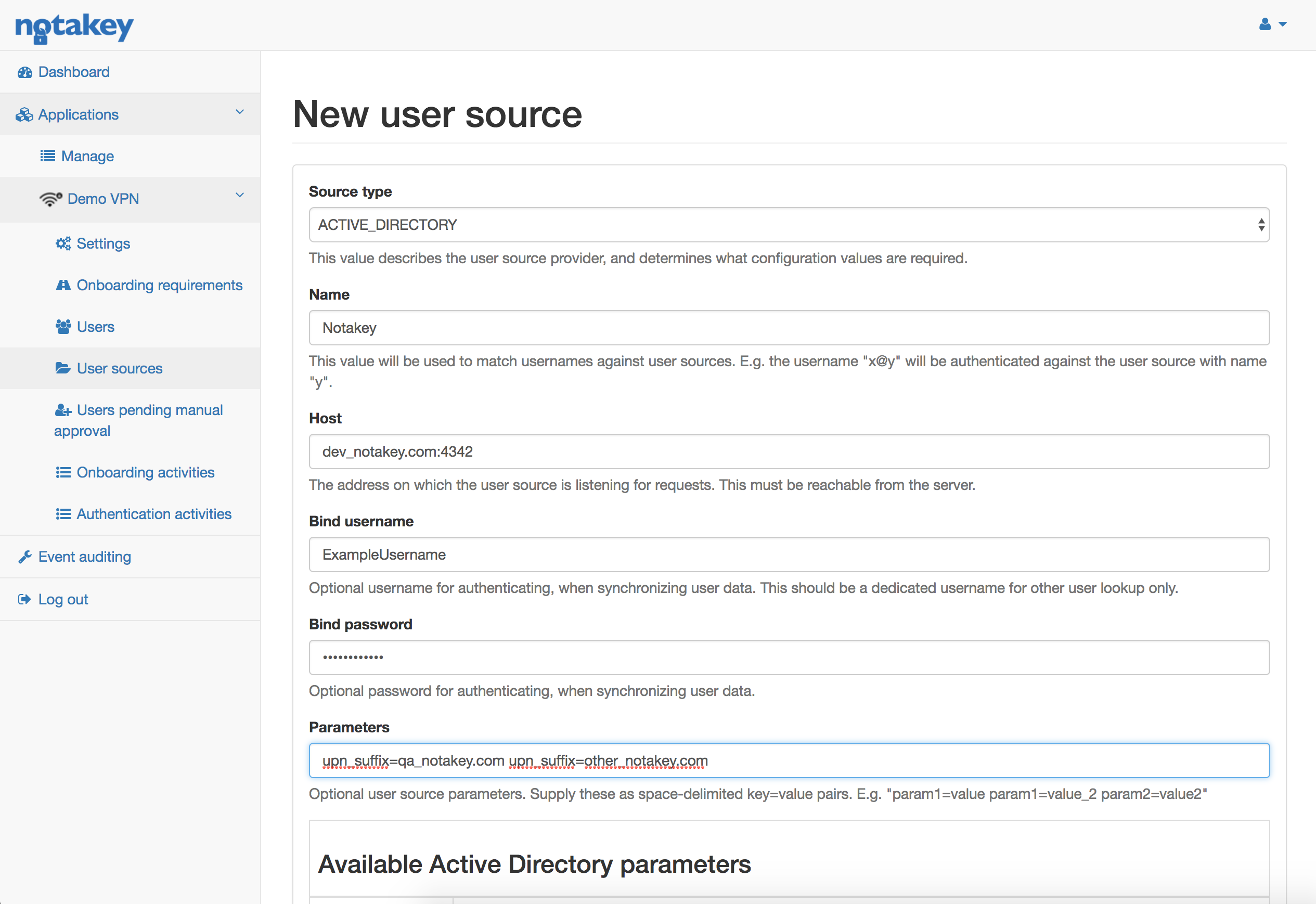 Create Active Directory configuration