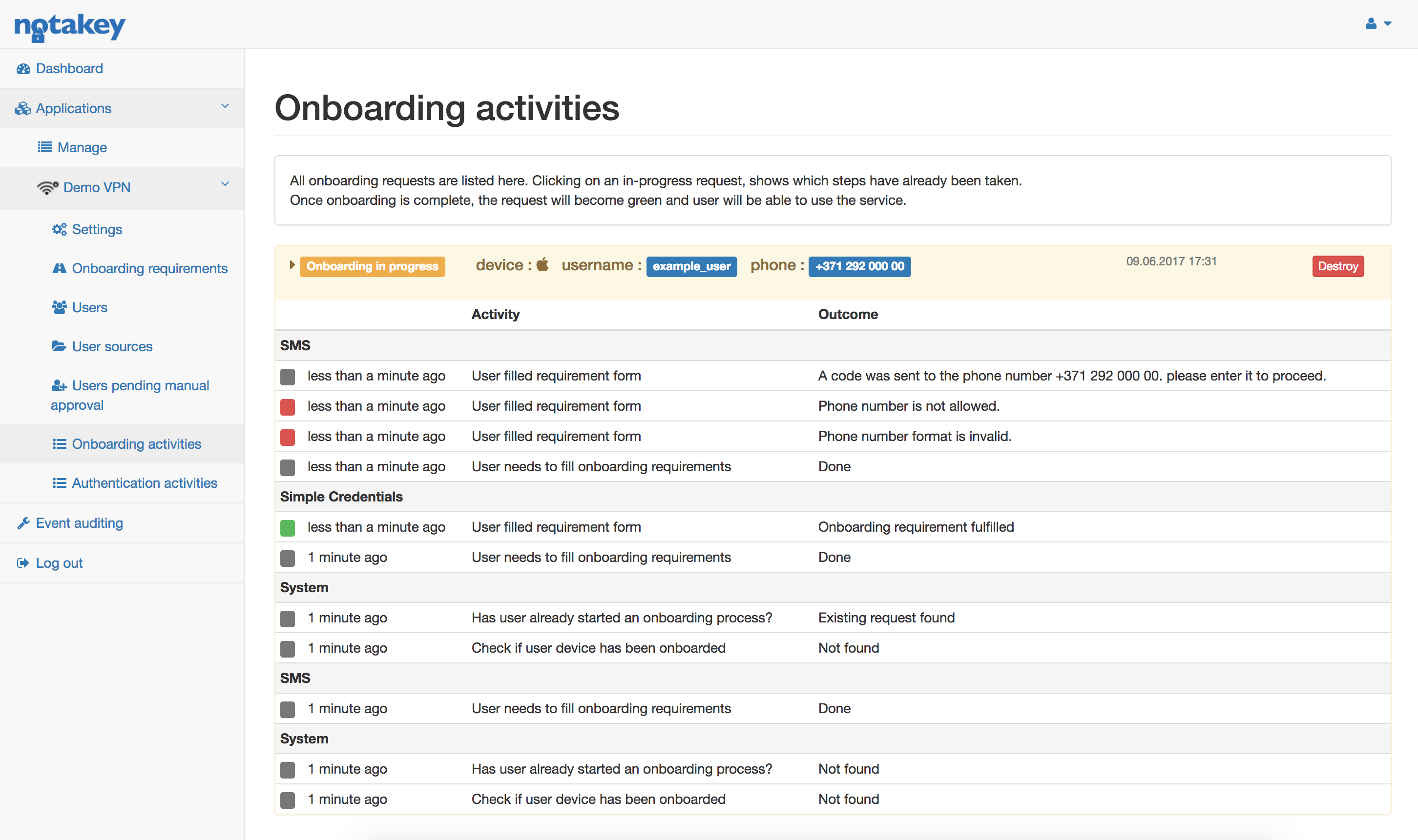Onboarding Activities